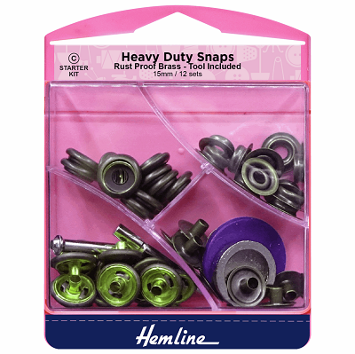 H405S.A Heavy Duty Snaps: Antique Brass: 15mm ..